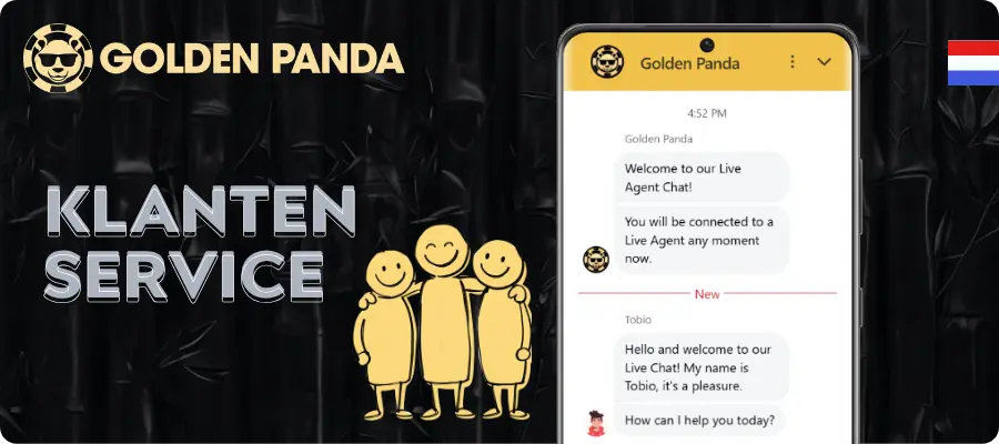 Golden Panda casino klantenservice voor hulp en vragen