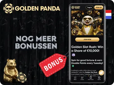 Golden Panda promo code met bonussen, toernooien en VIP-beloningen